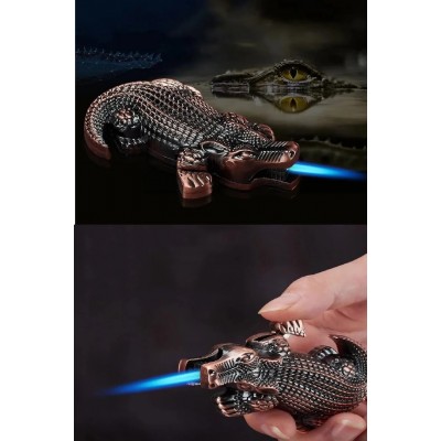  1 Adet Timsah Figürlü Çakmak Şık Tasarım Konsept Özel Hediyelik Koleksiyon Çakmak